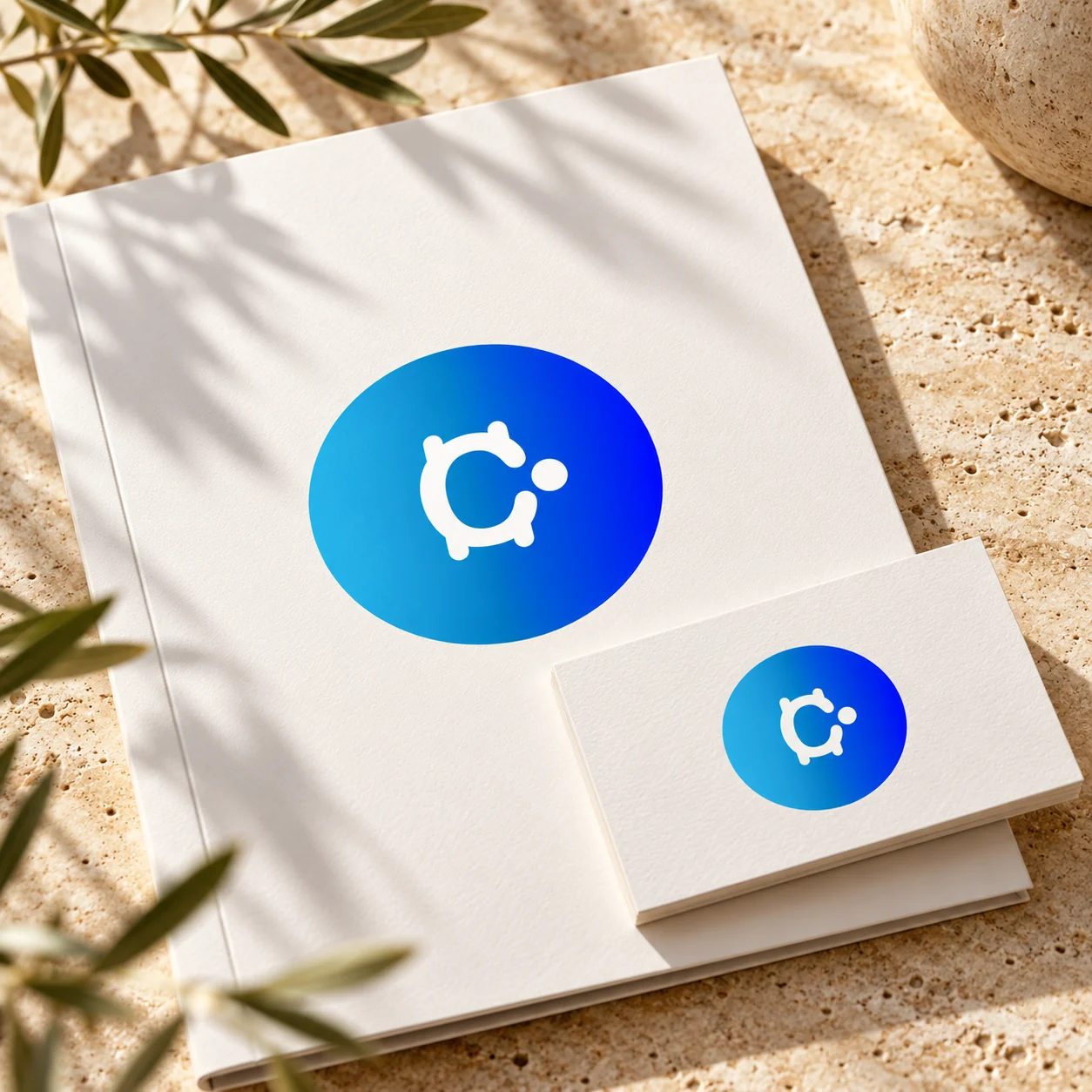 Mockup du logo Crypto Formation
