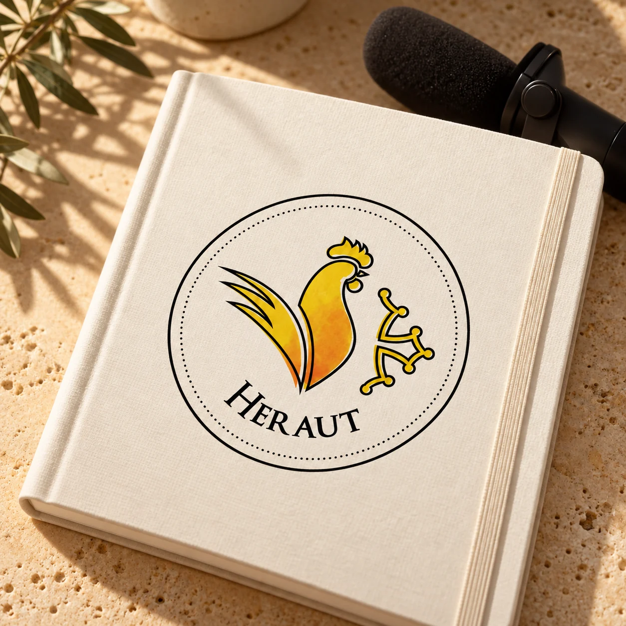 Mockup du logo Héraut