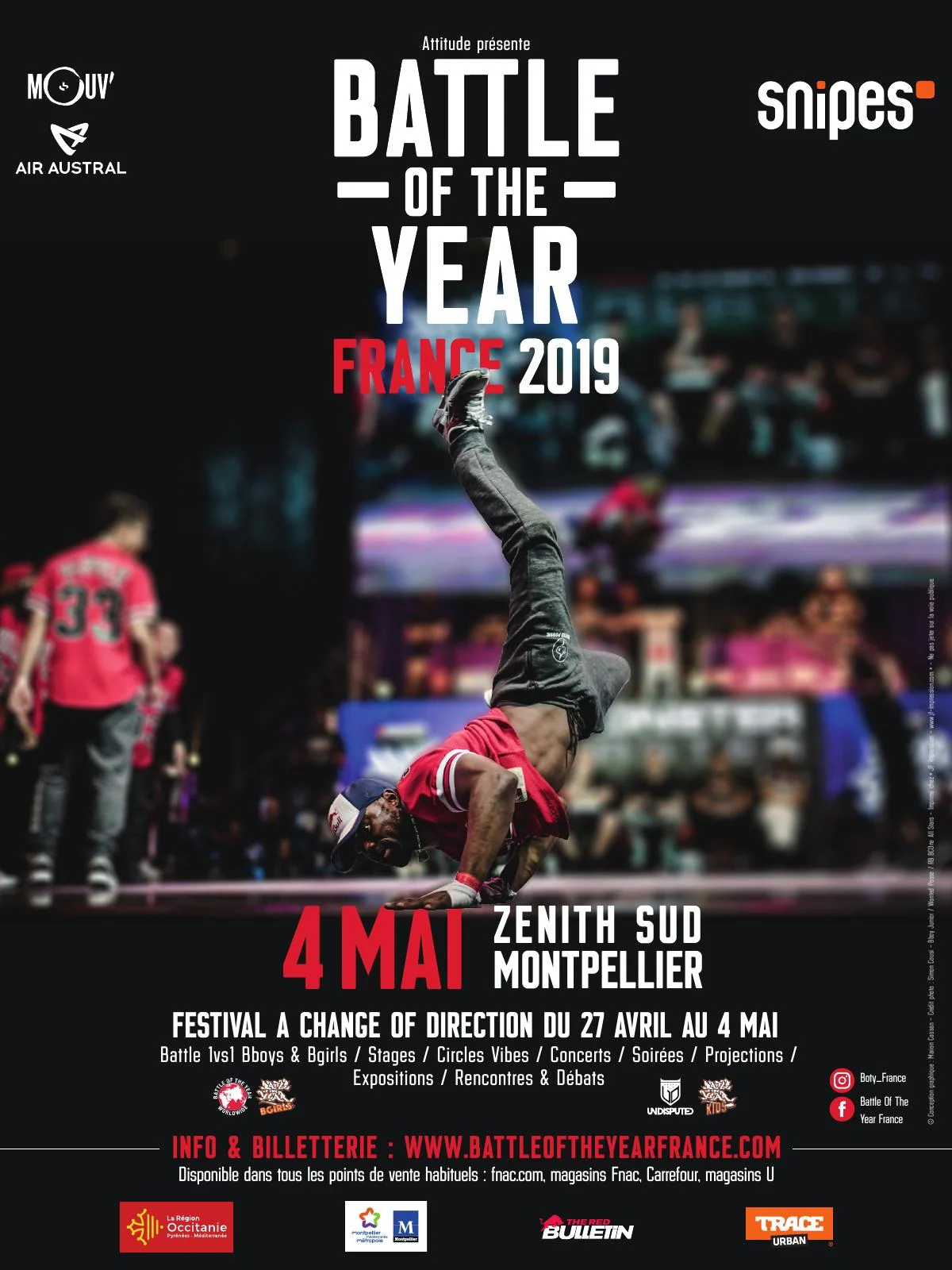 Affiche Battle of the Year — France 2019