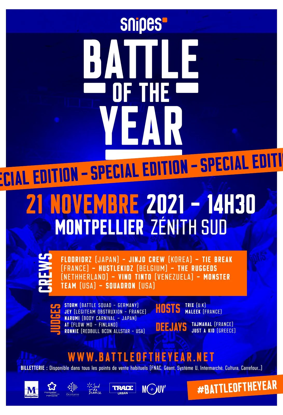 Affiche Battle of the Year — Édition spéciale 2021
